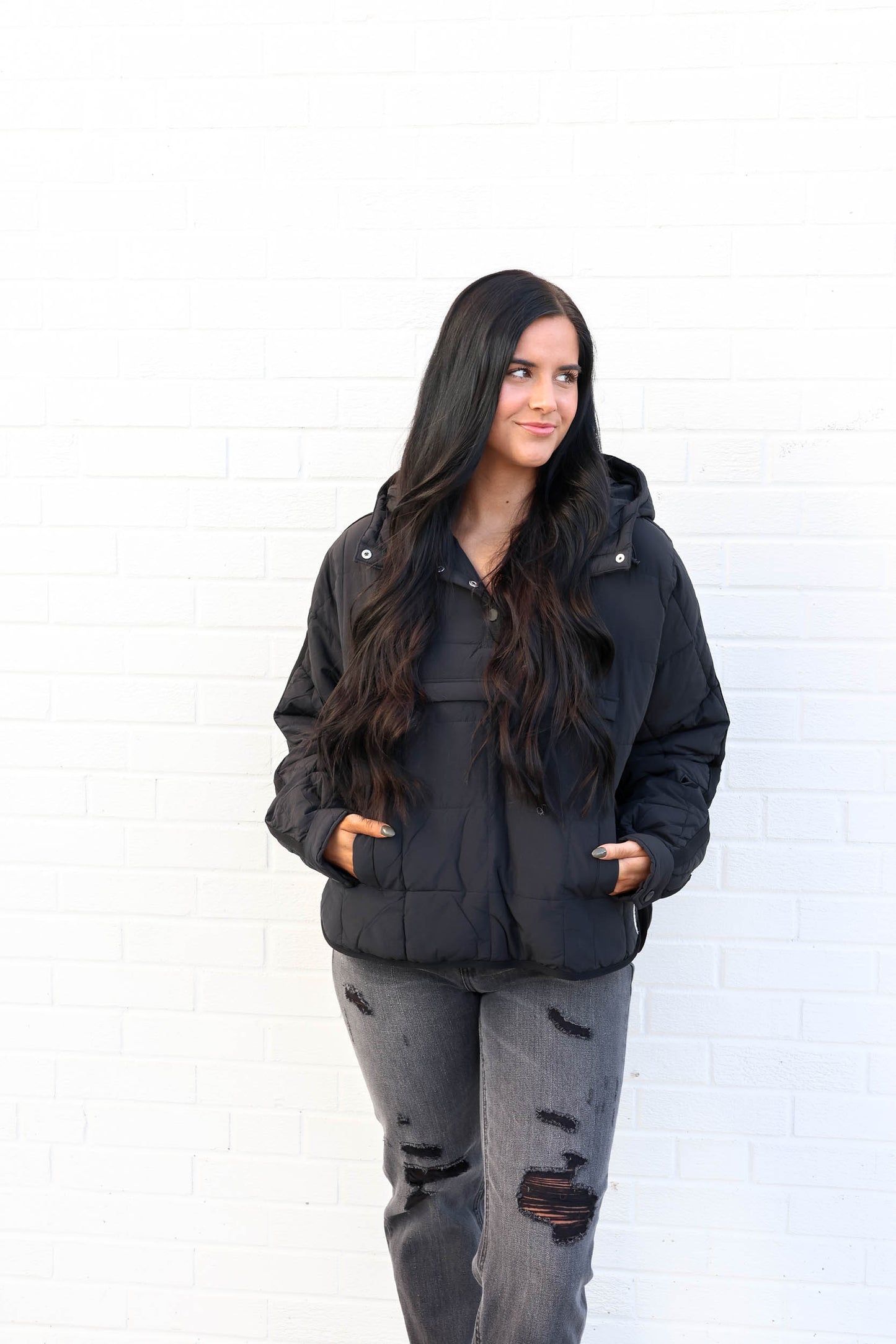 FP Movement Pippa Packable Pullover Puffer | Black