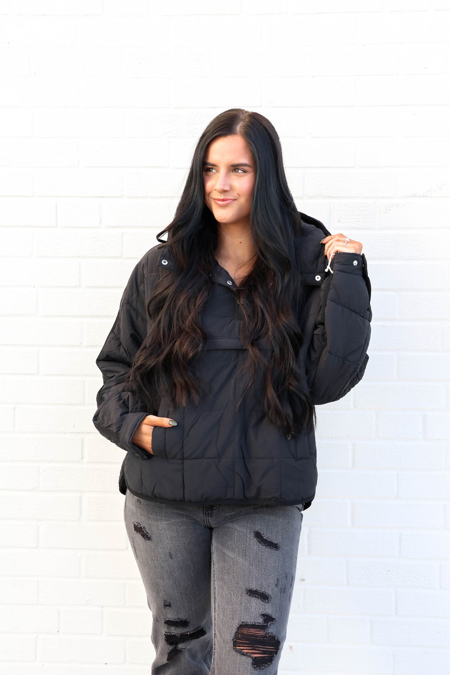 FP Movement Pippa Packable Pullover Puffer | Black