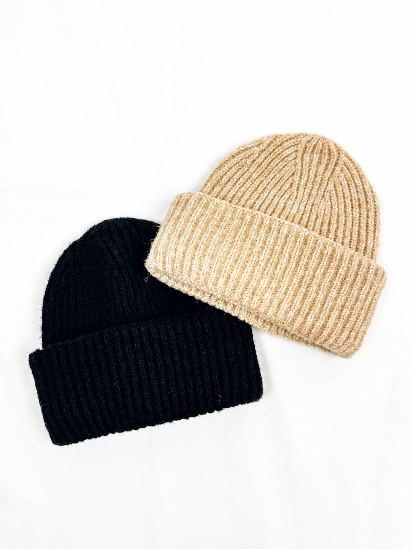 Harbor Marled Ribbed Beanie | Black