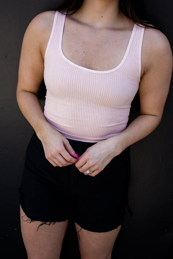Avery Reversible Crop Top | Vintage Apricot