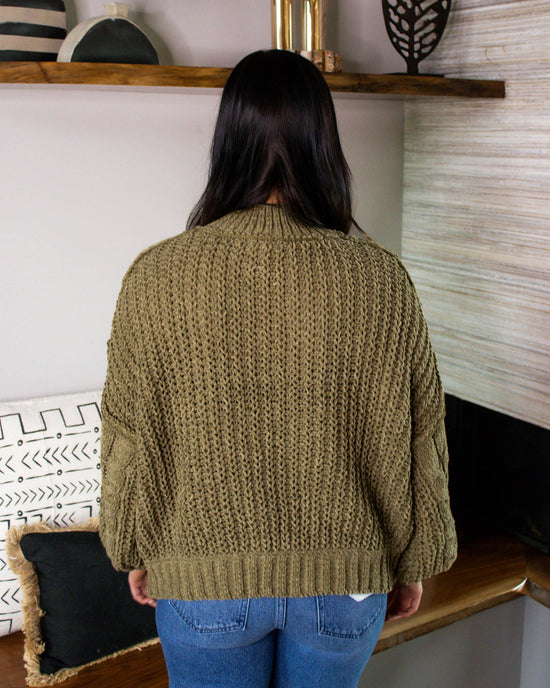 Remi Chunky Sweater | Dusky Olive