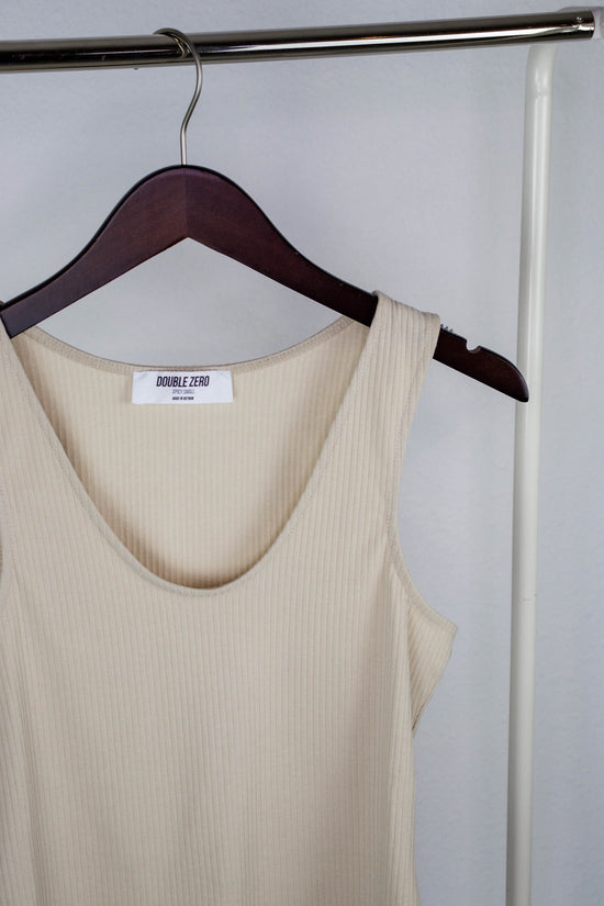 Neutral Knit Sleeveless Bodysuit