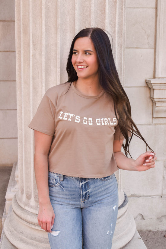 Let's Go Girls T-Shirt | Mocha