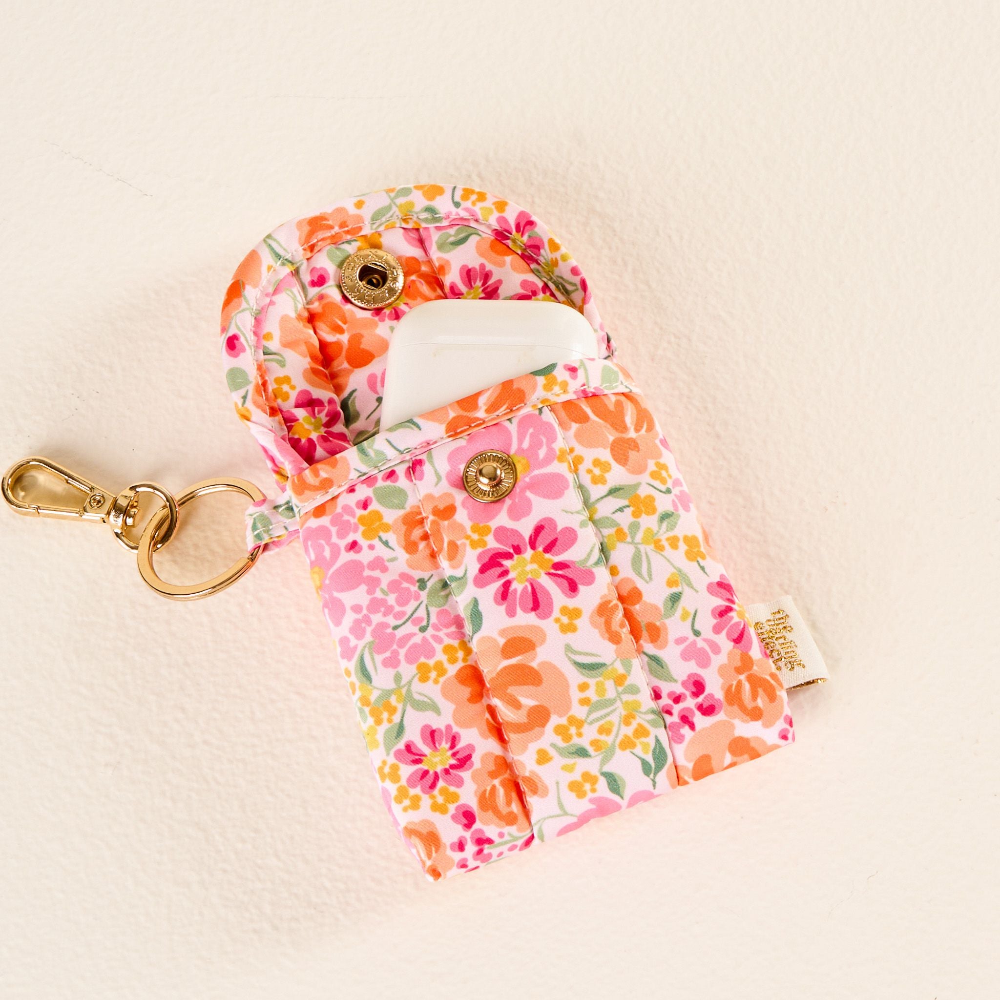 Puffy Earbud Case | Secret Garden Pink