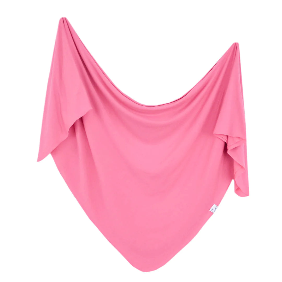 Copper Pearl Knit Swaddle Blanket Single | Flamingo