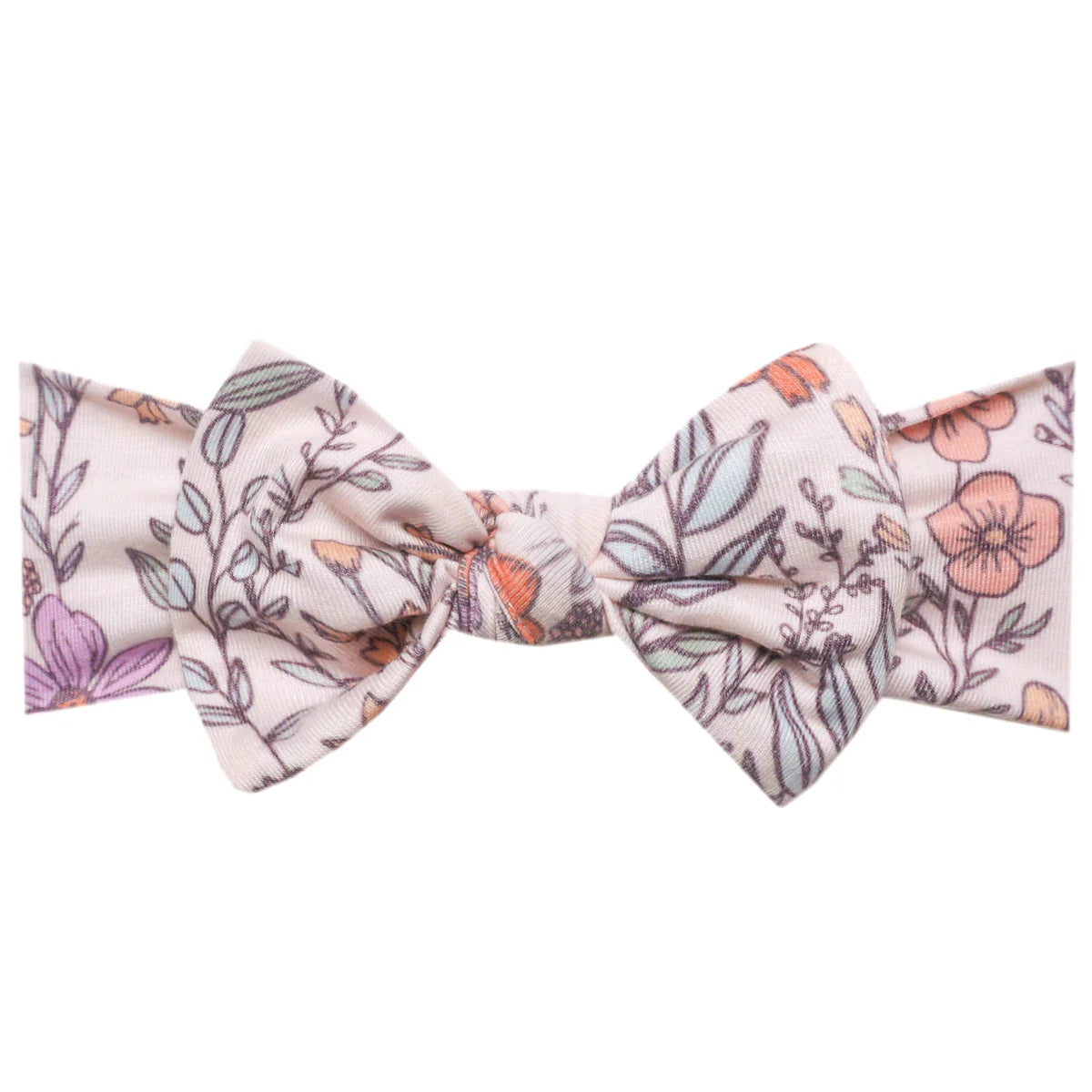Copper Pearl Knit Headband Bow | Flora