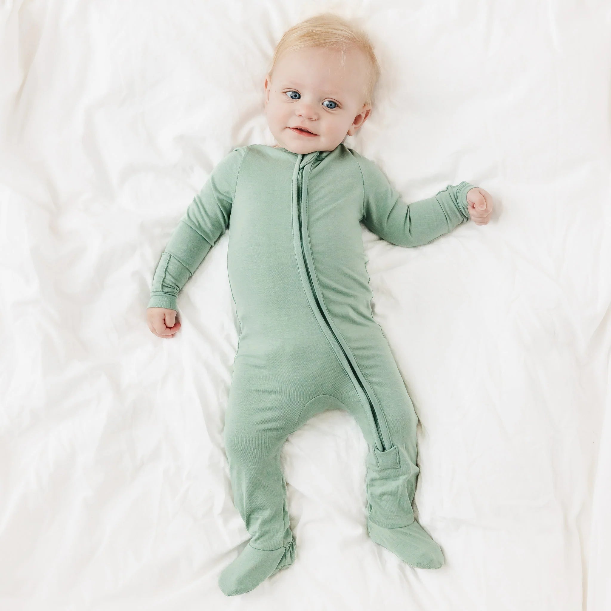Copper Pearl Zip Up Footie | Briar