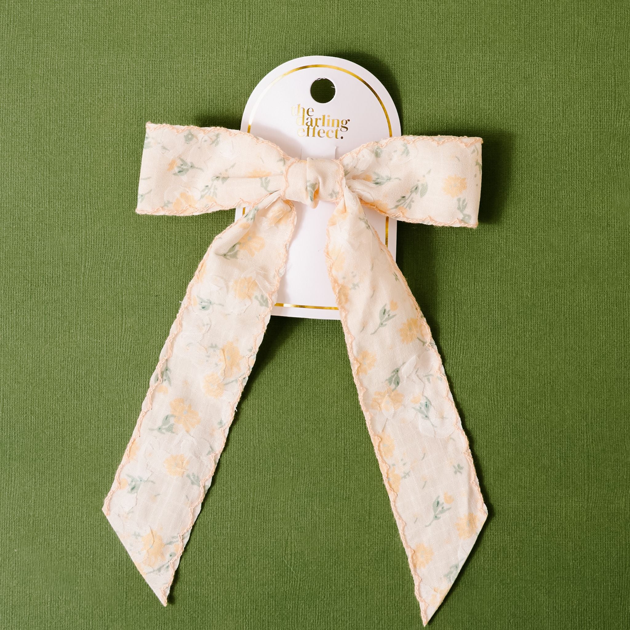 Floral Flair Hair Bow | Blush