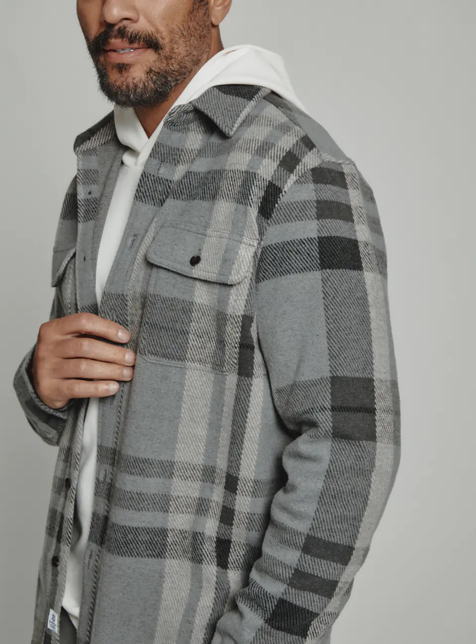 Generation Long Sleeve Shirt | Grey Plaid