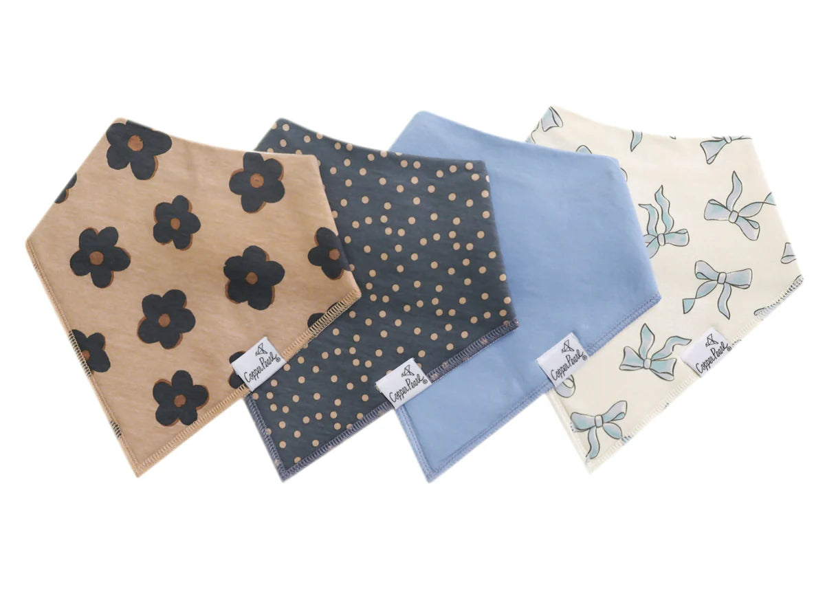 Copper Pearl Bandana Bib Set | Gemma