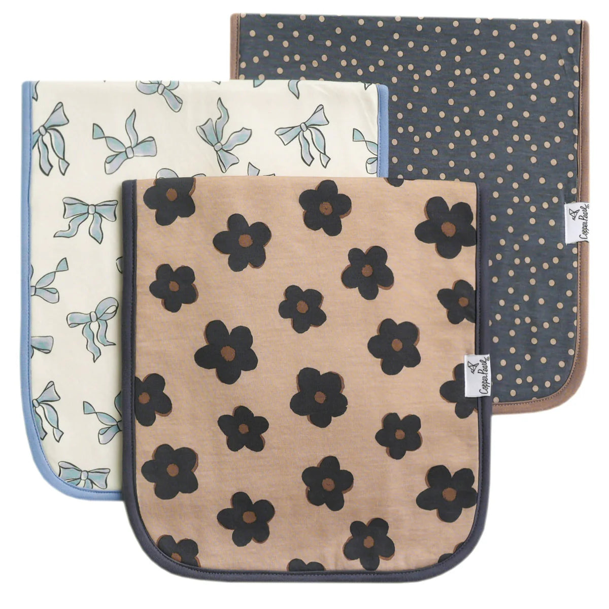 Copper Pearl Burp Cloth Set | Gemma