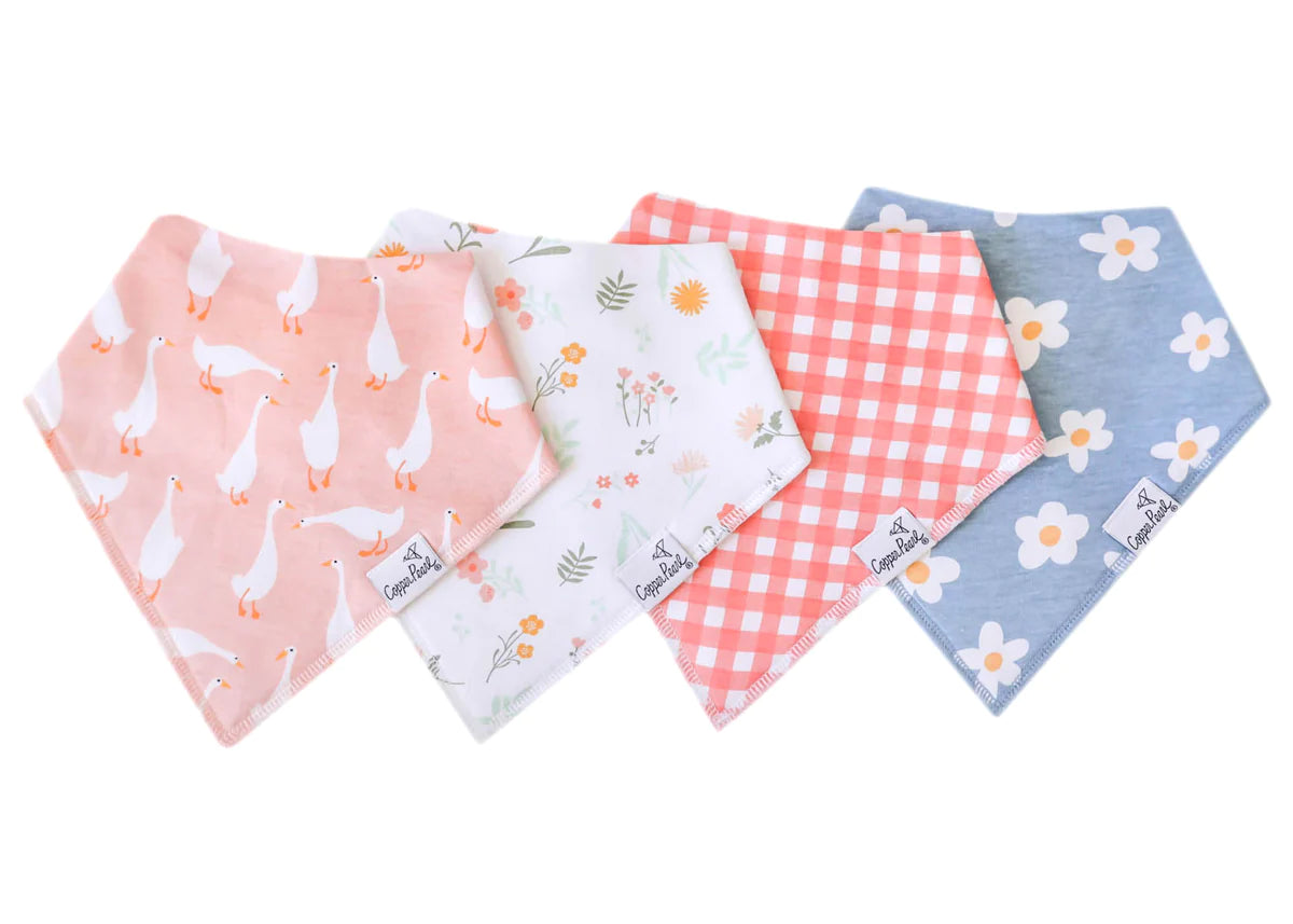 Copper Pearl Bandana Bib Set | Goosie