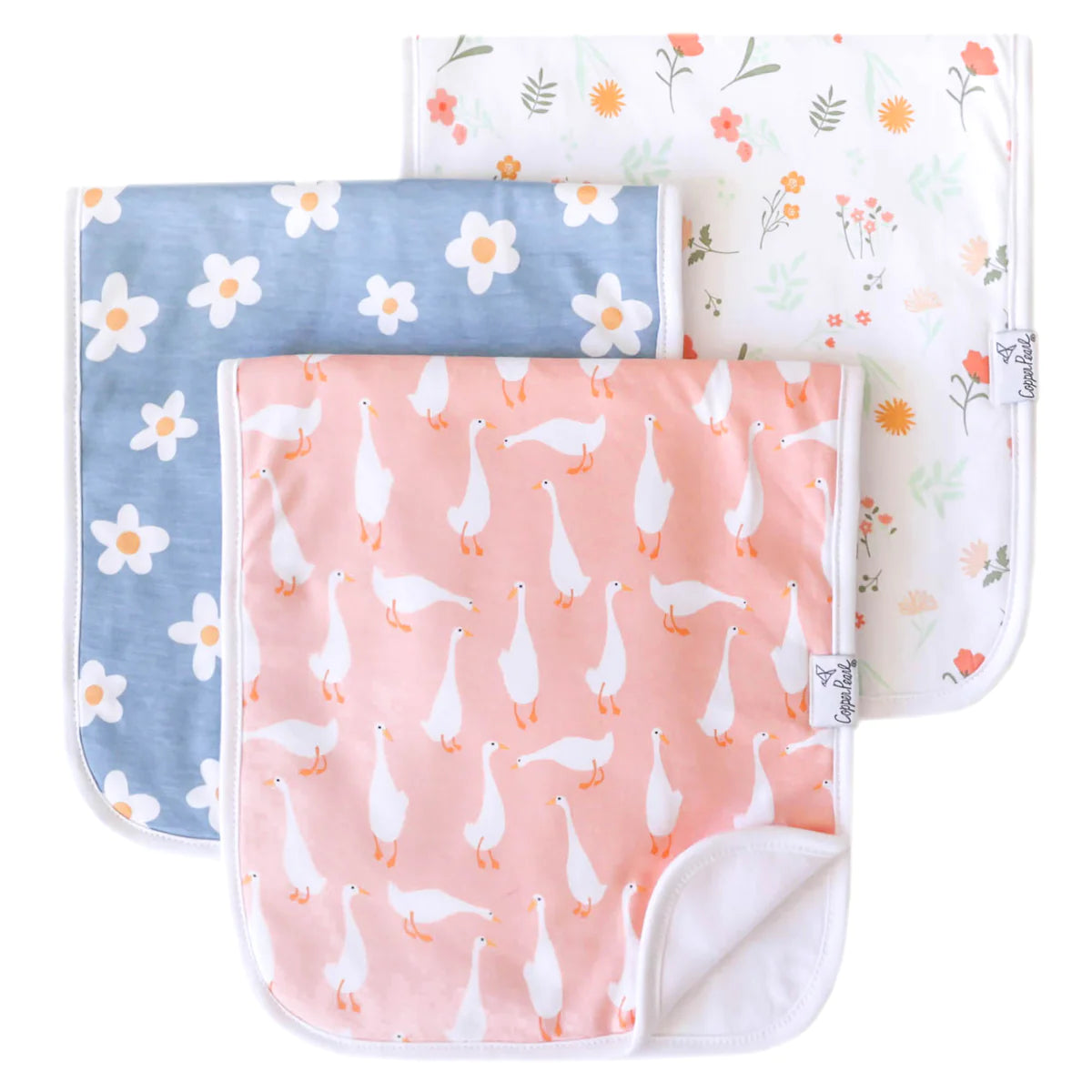 Copper Pearl Burp Cloth Set | Goosie