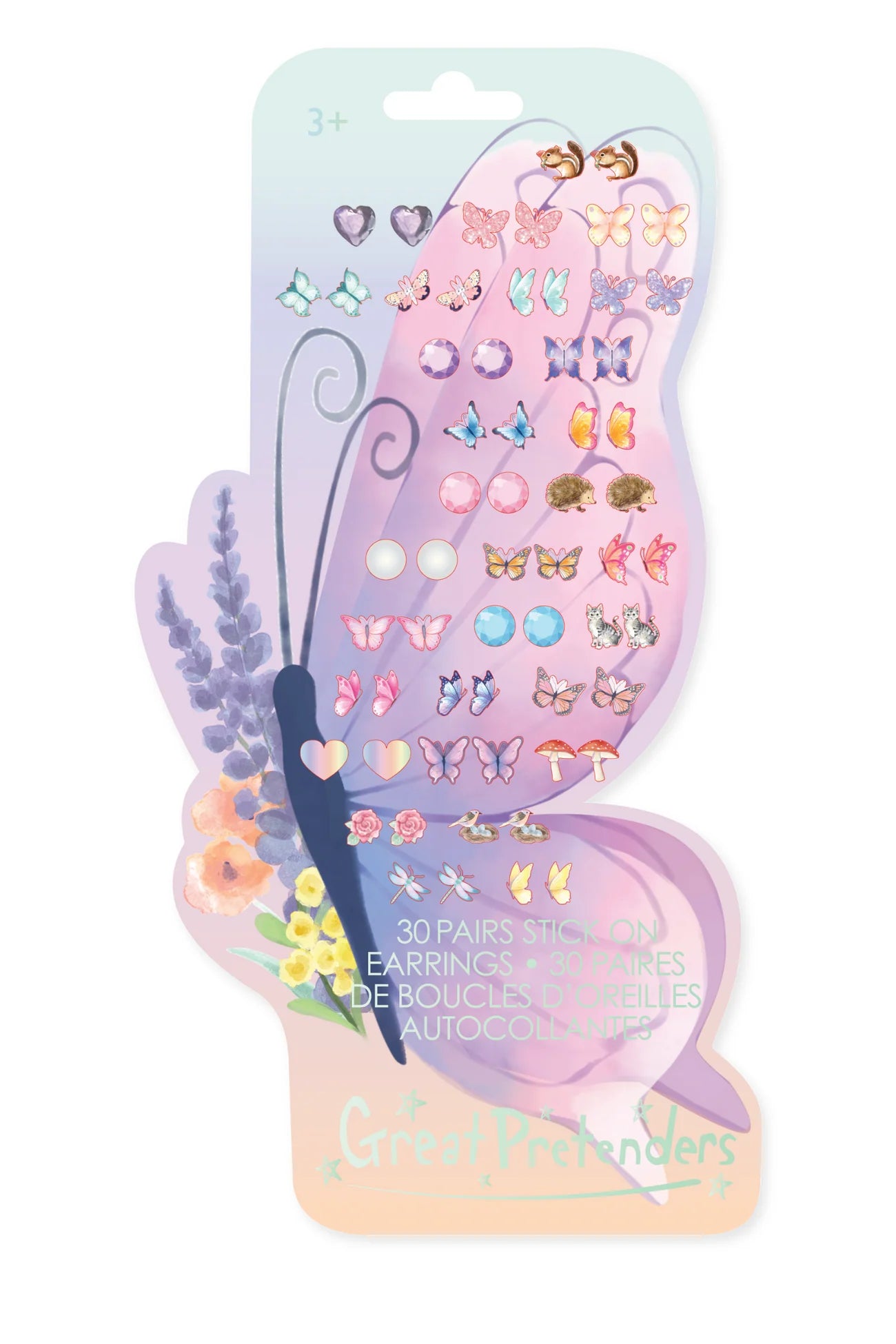 Butterfly Sticker Earrings 30 pairs