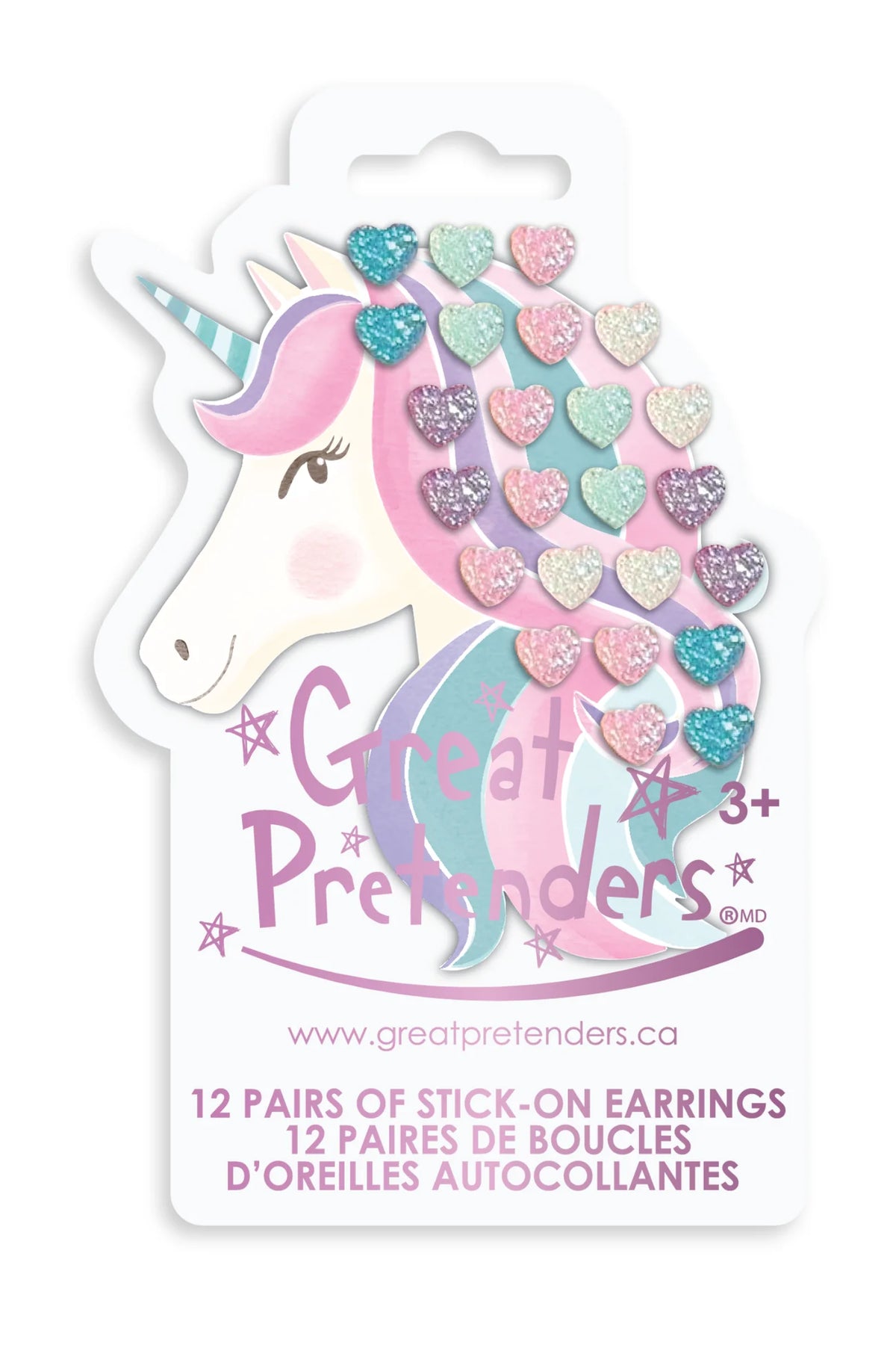 87529 Rhinestone Royalty Stick on Earrings
