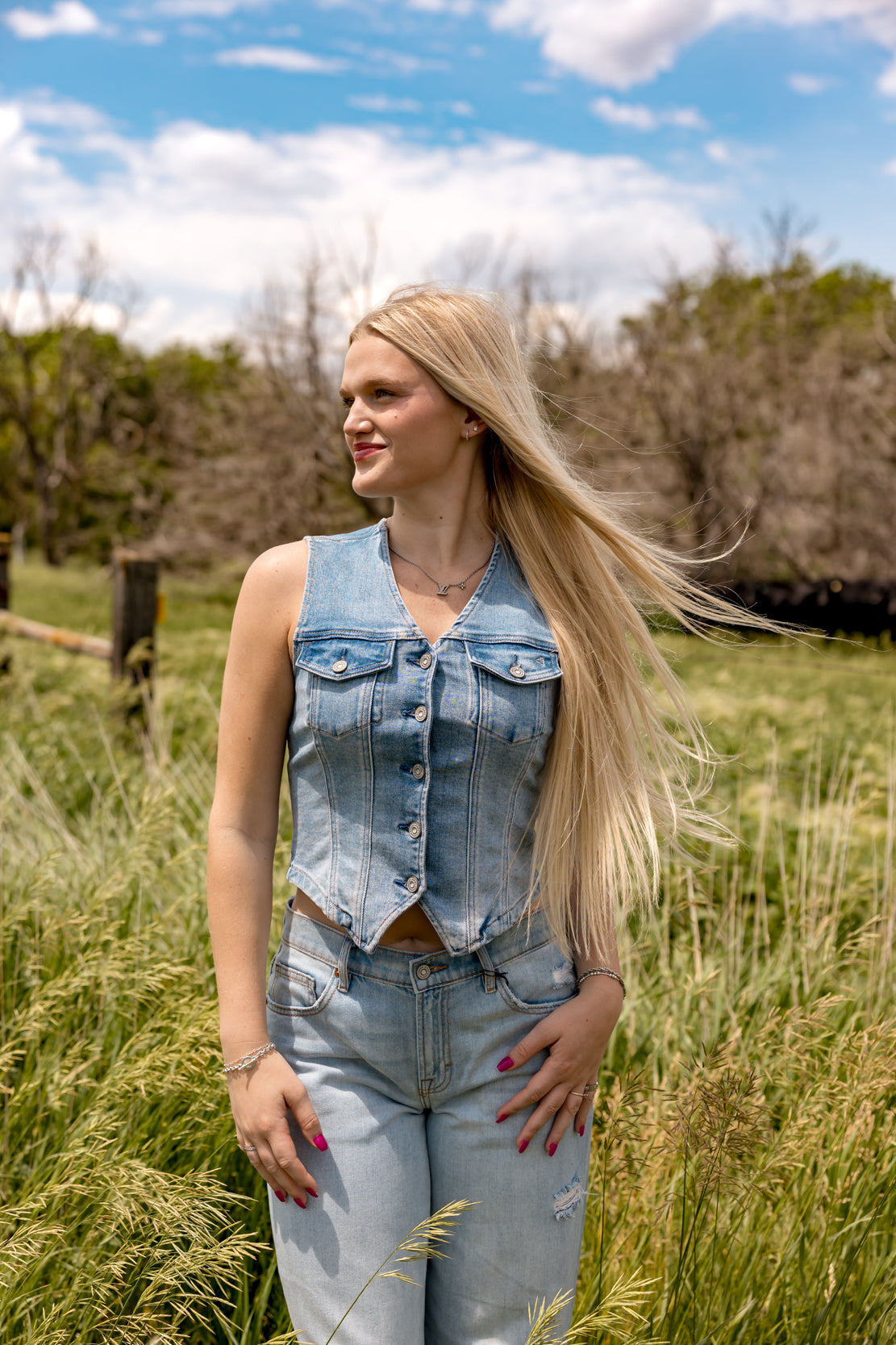Women's Denim Vest 