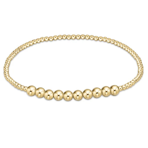 enewton classic gold beaded bliss 2mm bead bracelet | 4mm gold