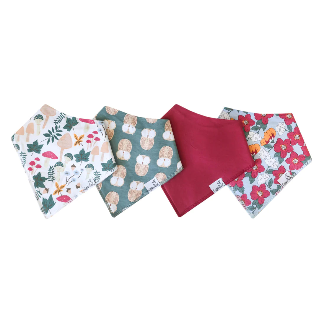 Copper Pearl Bandana Bib Set | Ivy