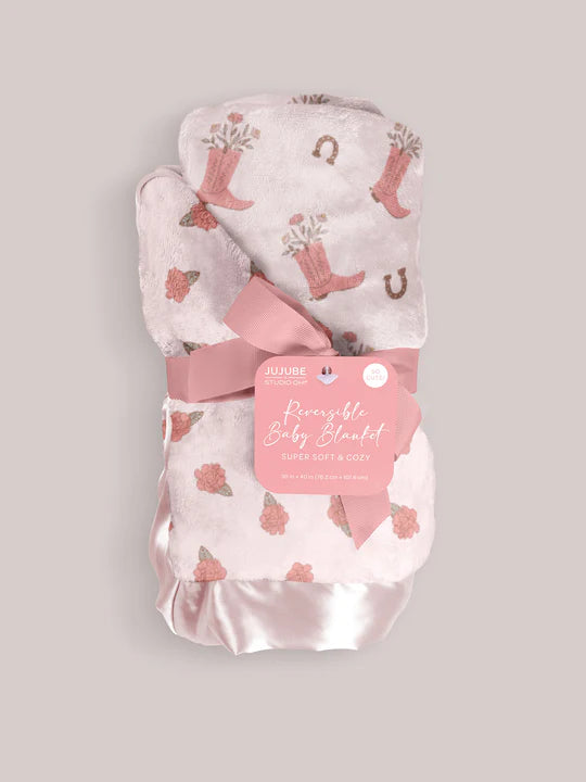 Reversible Baby Blanket | Bloomin Boot