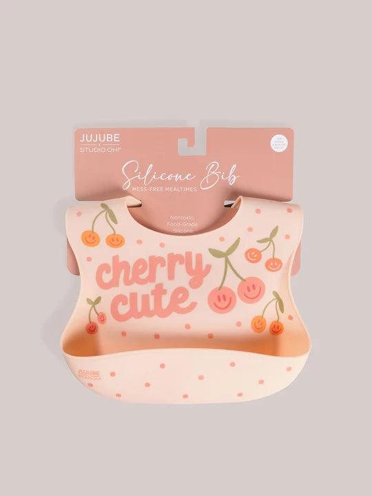 Silicone Bib | Cherry Cute