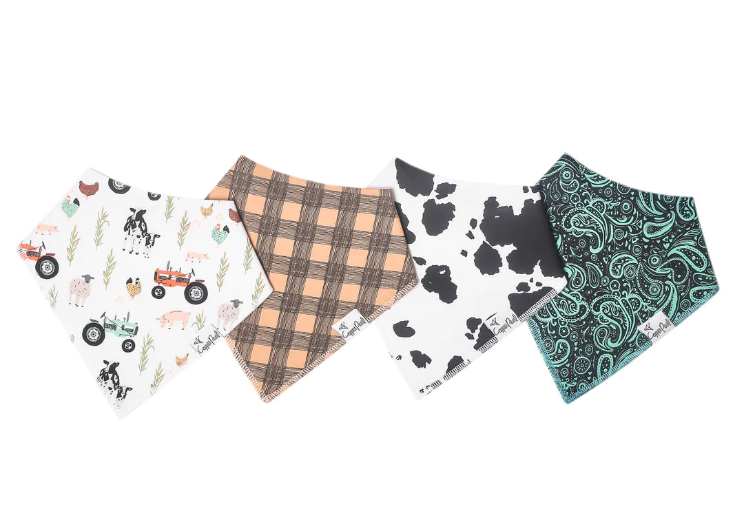Copper Pearl Bandana Bib Set | Jo