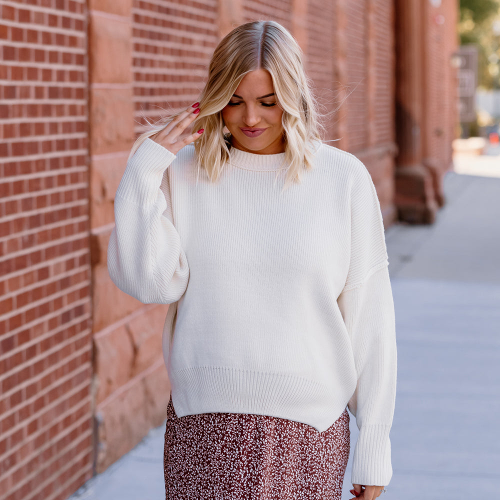 Kelly Oversized Sweater | Cream