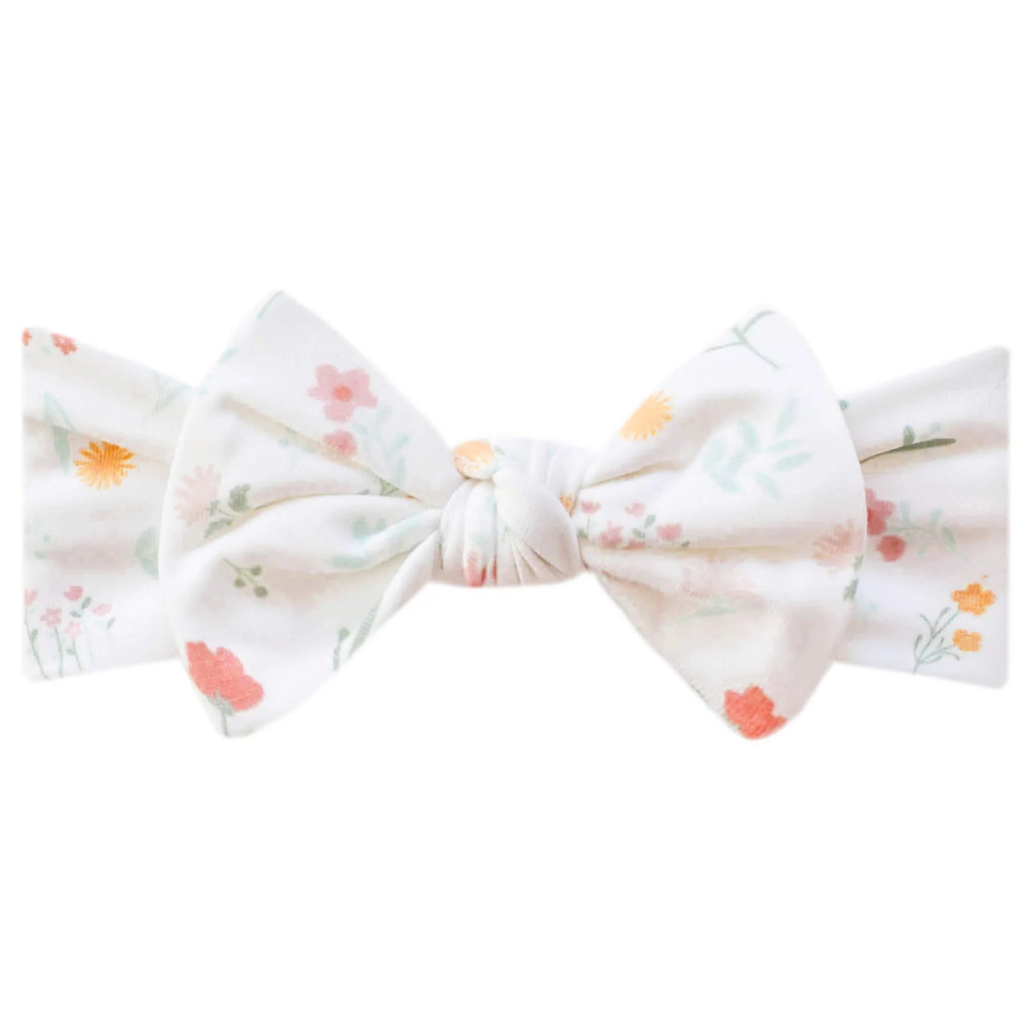Copper Pearl Knit Headband Bow | Mabel