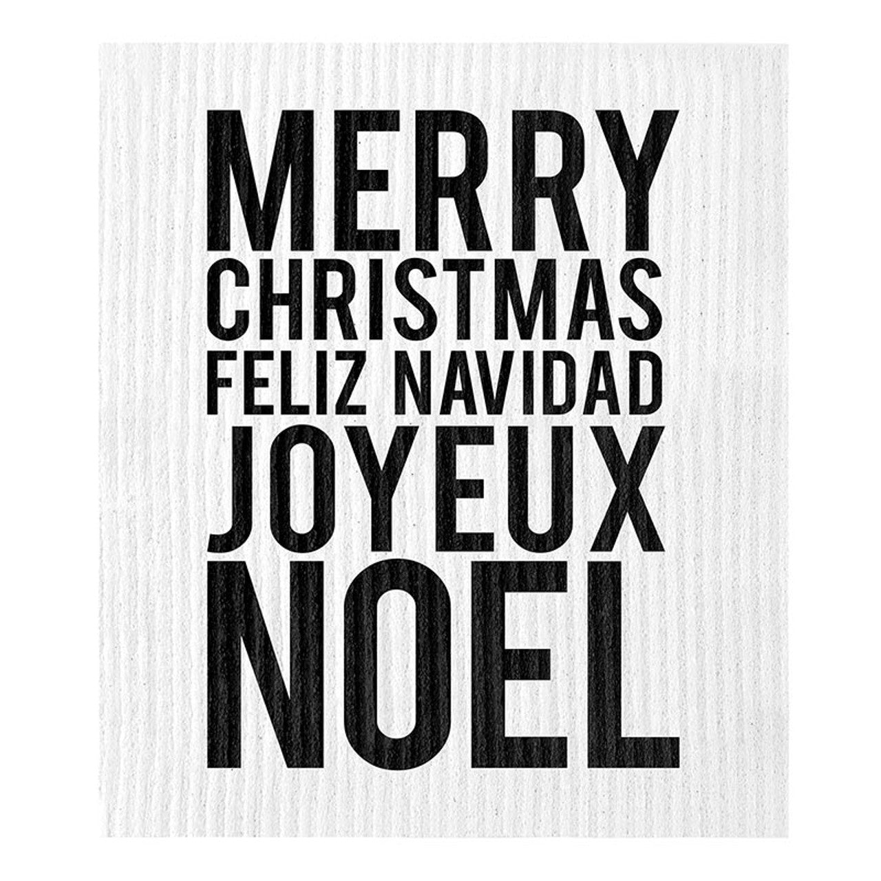Organic Dish Cloth | Merry Christmas