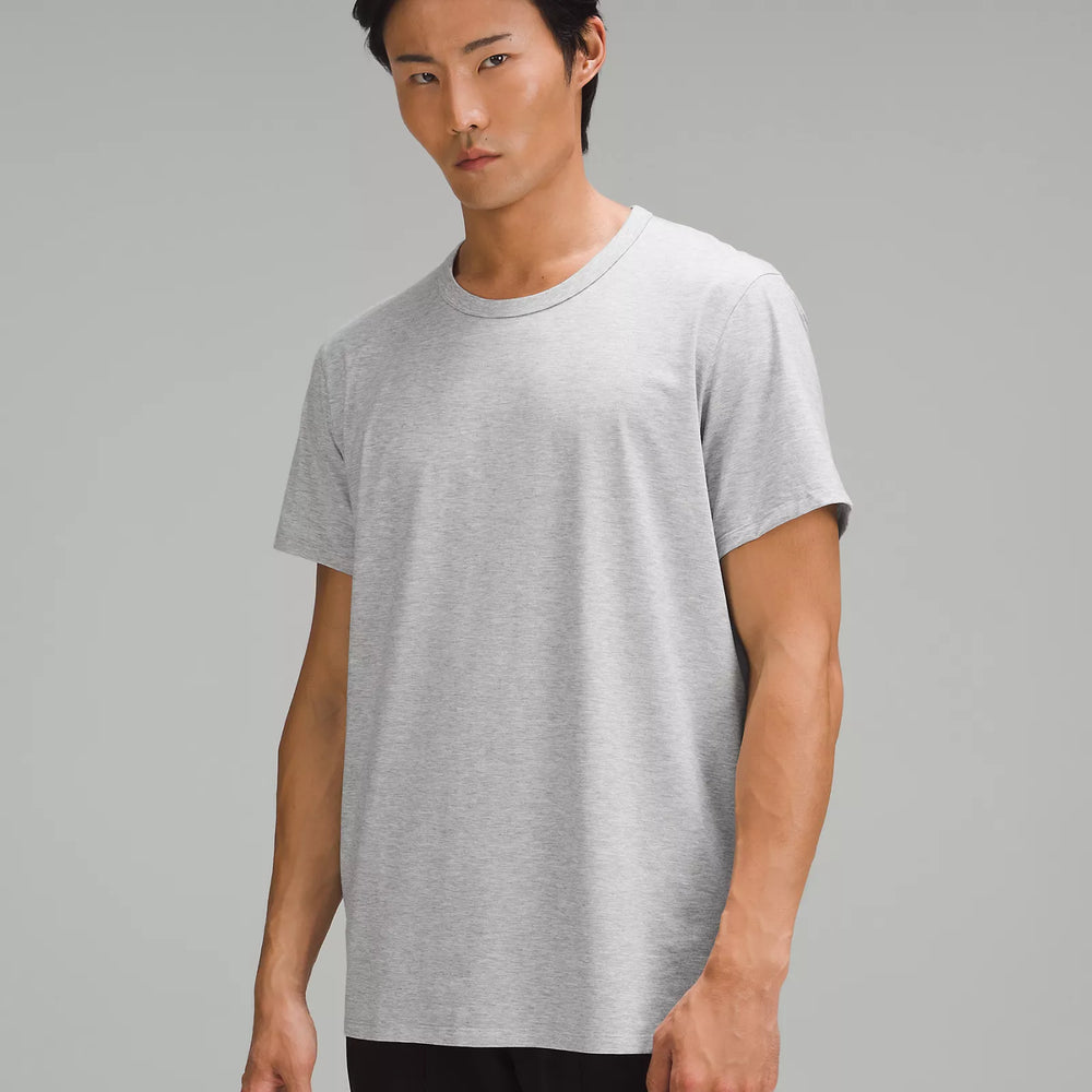 Men's lululemon Fundamental T-Shirt | Heathered Silver Drop