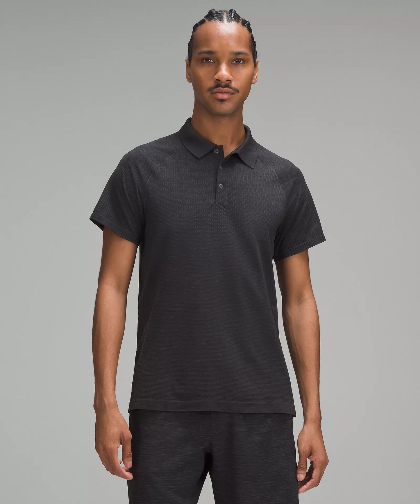 Men's Metal Vent Tech Polo Shirt | Graphite Grey/Black