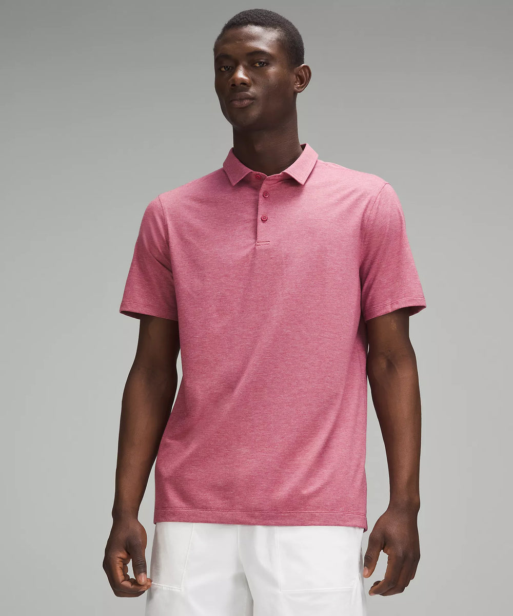 Men's Evolution Short-Sleeve Polo | Heathered Washed Mauve