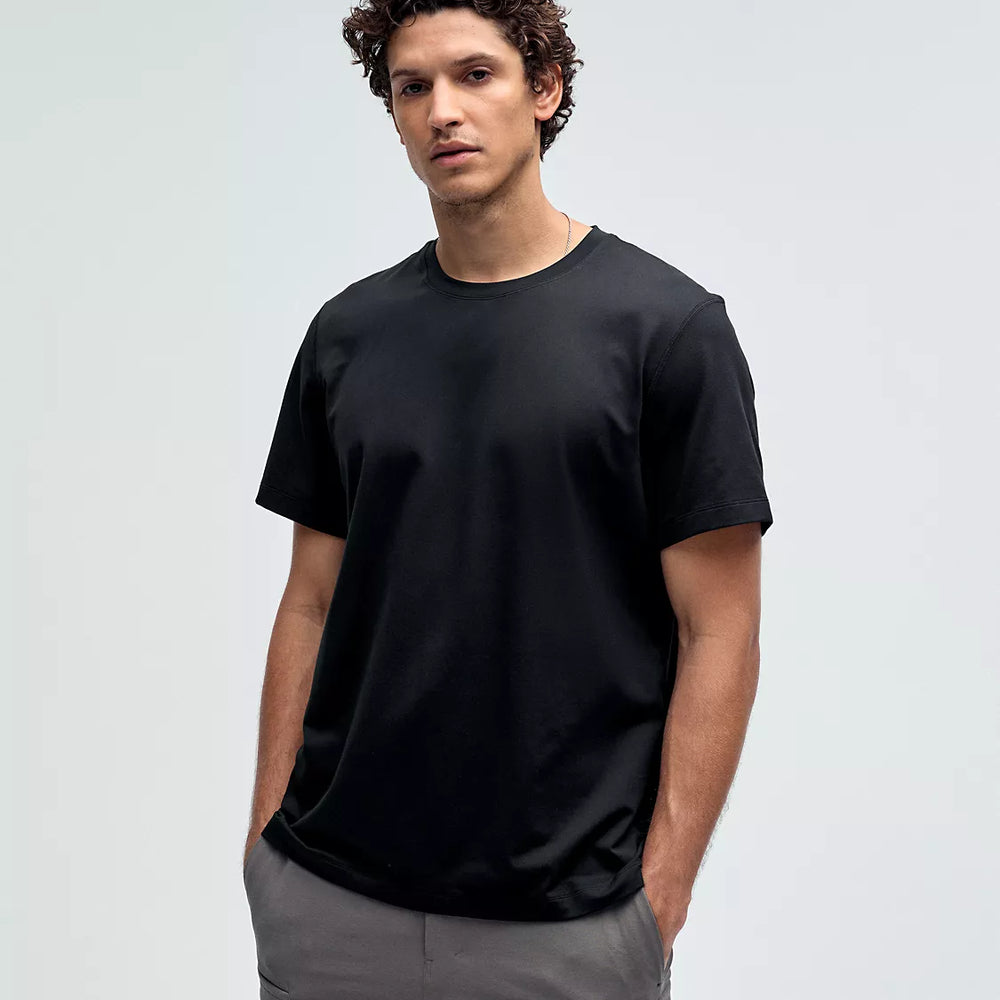 Men's Soft Jersey Short Sleeve Shirt | Black