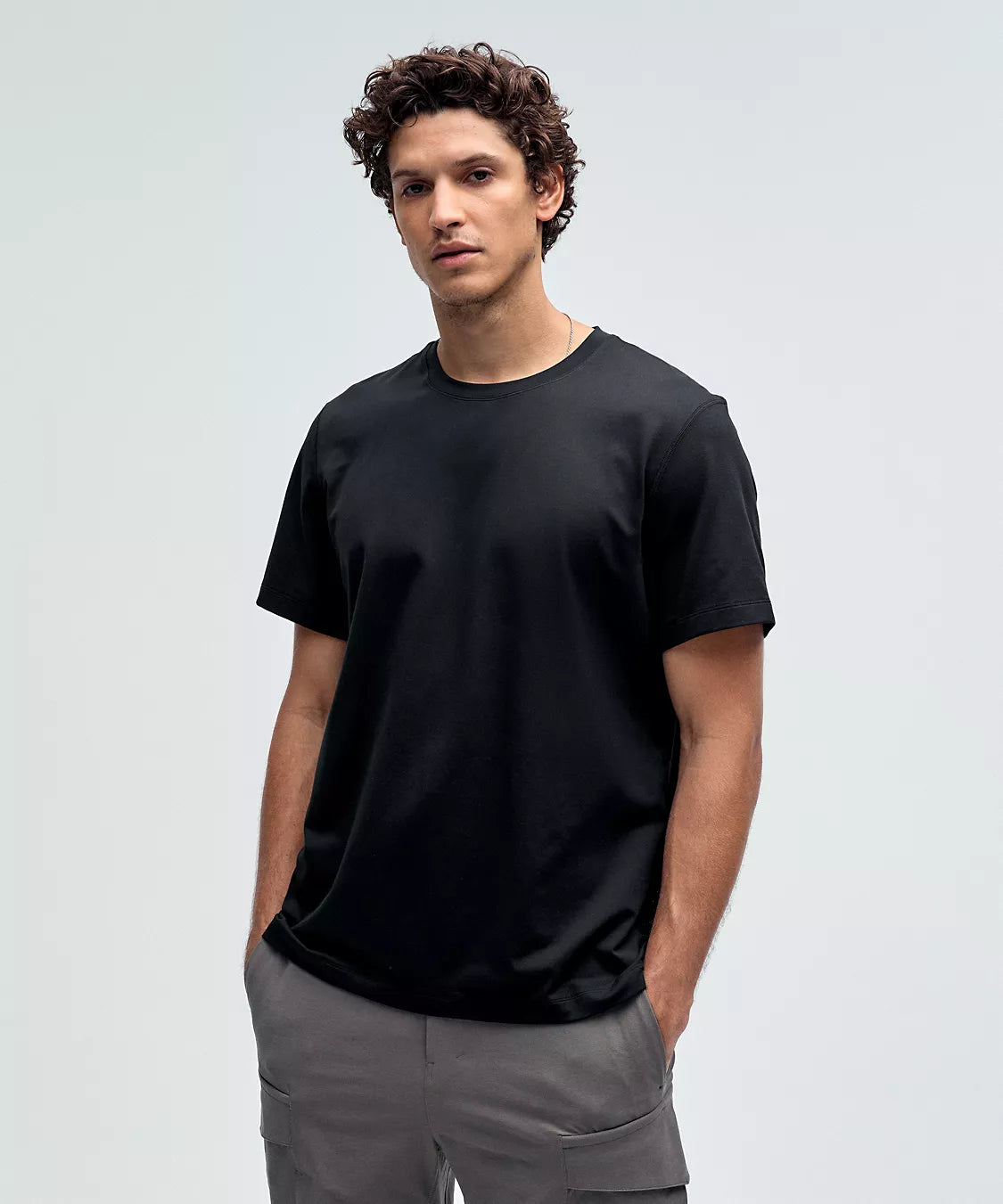 Men's Soft Jersey Short Sleeve Shirt | Black