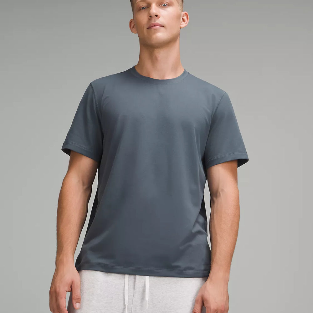 Men's Soft Jersey Short Sleeve Shirt | Oil Grey