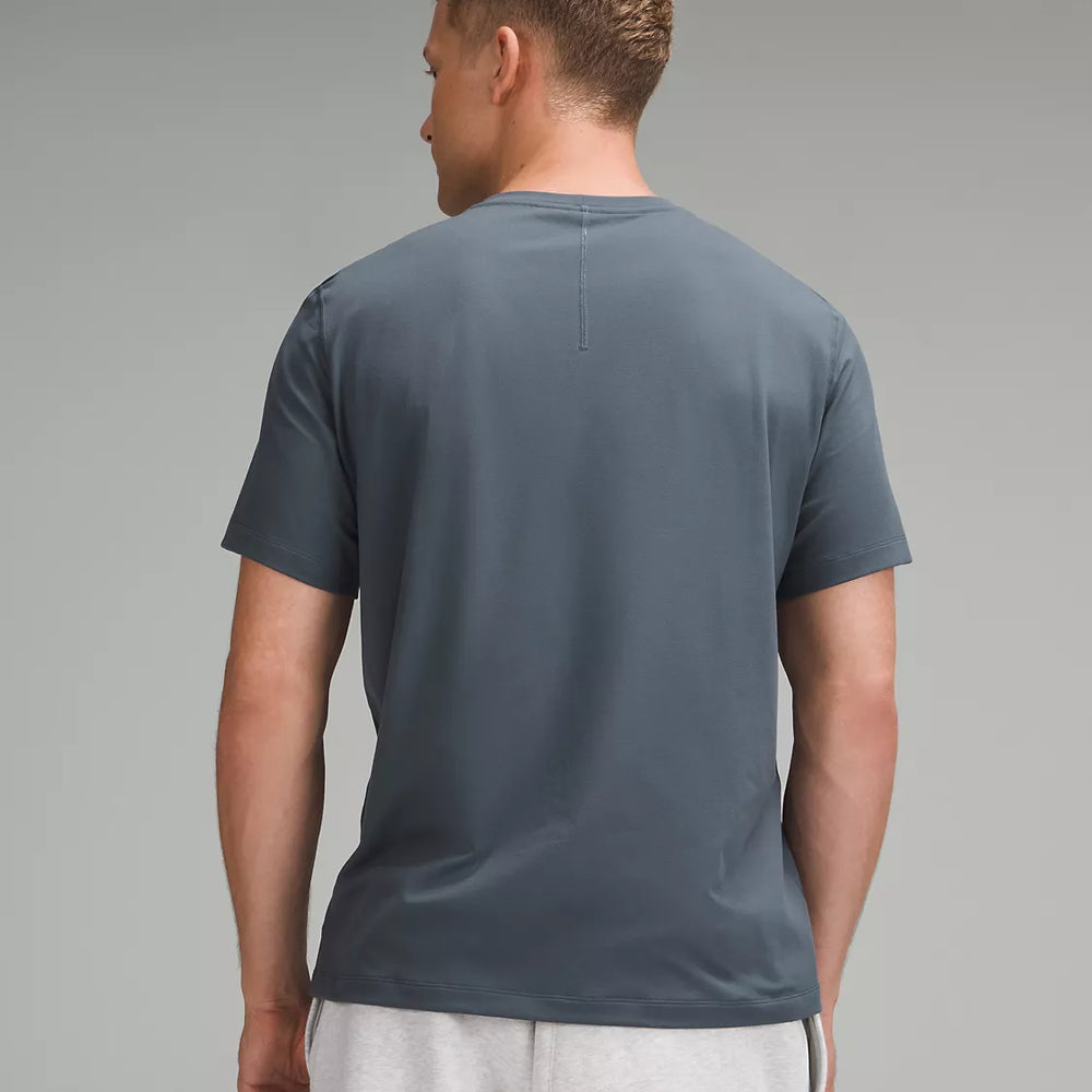 Men's Soft Jersey Short Sleeve Shirt | Oil Grey