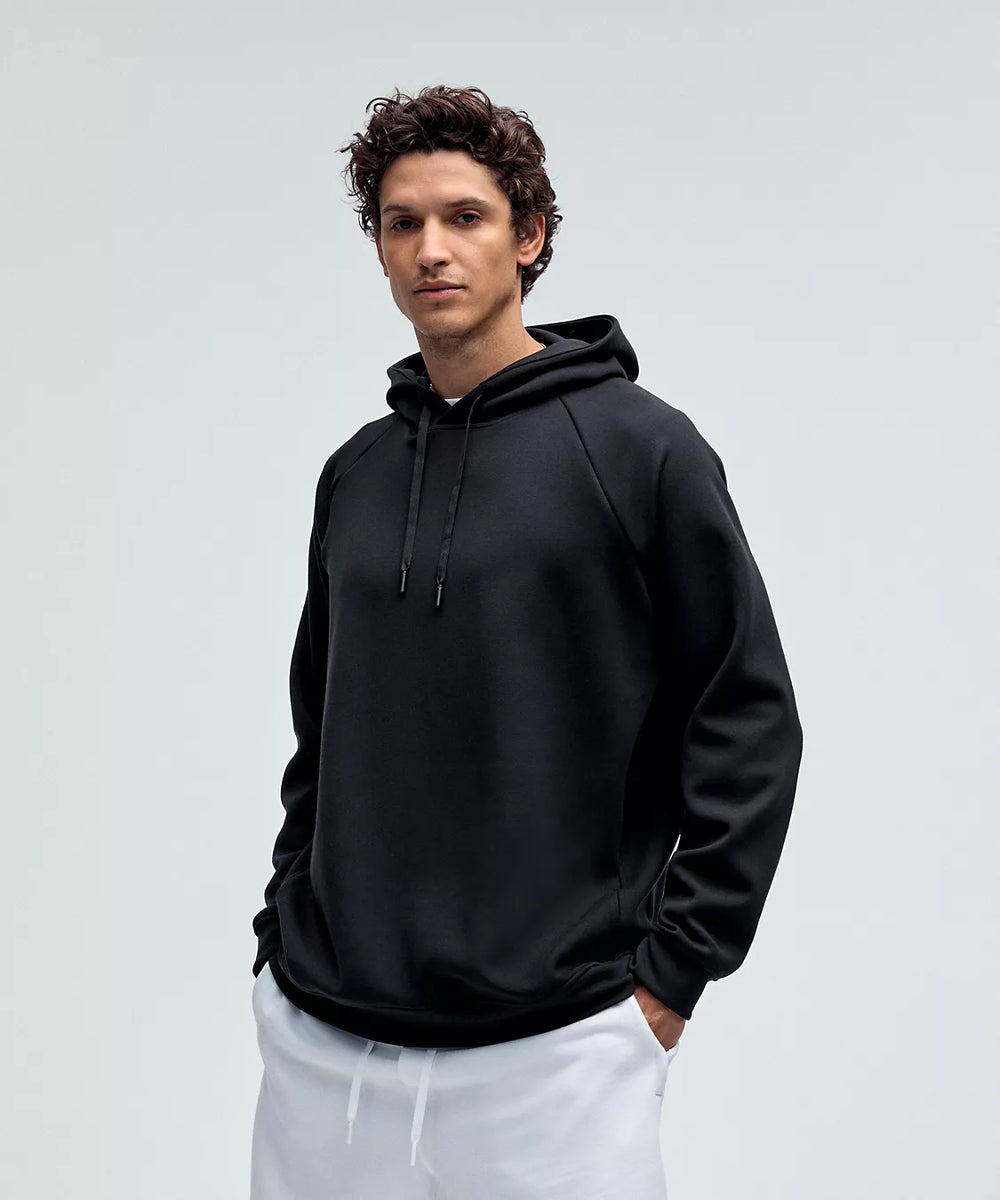 Men's Smooth Spacer Pullover Hoodie | Black