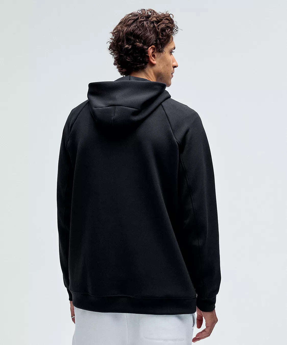 Men's Smooth Spacer Pullover Hoodie | Black