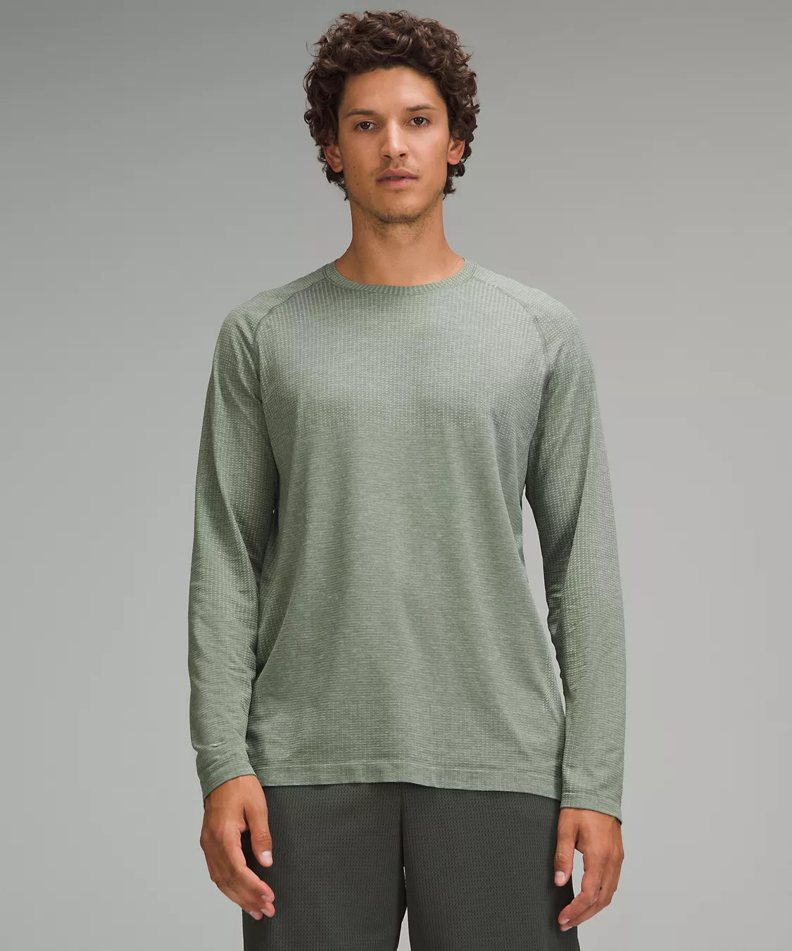 Men's Metal Vent Tech Long Sleeve Shirt | Jade Grey/Grey Eucalyptus