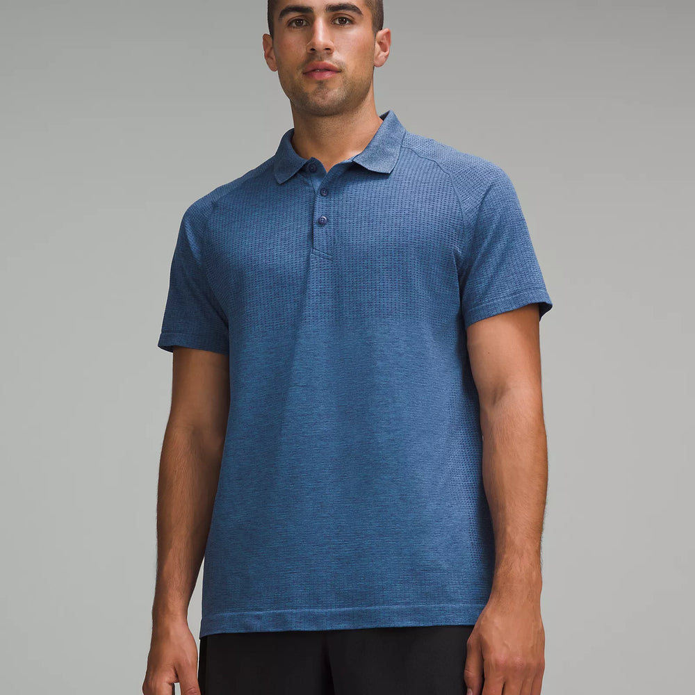 Men's Metal Vent Tech Polo Shirt | Night Sea/Soft Denim