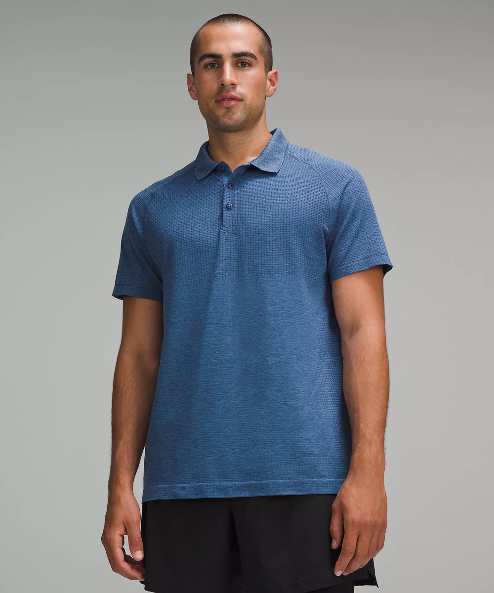 Men's Metal Vent Tech Polo Shirt | Night Sea/Soft Denim