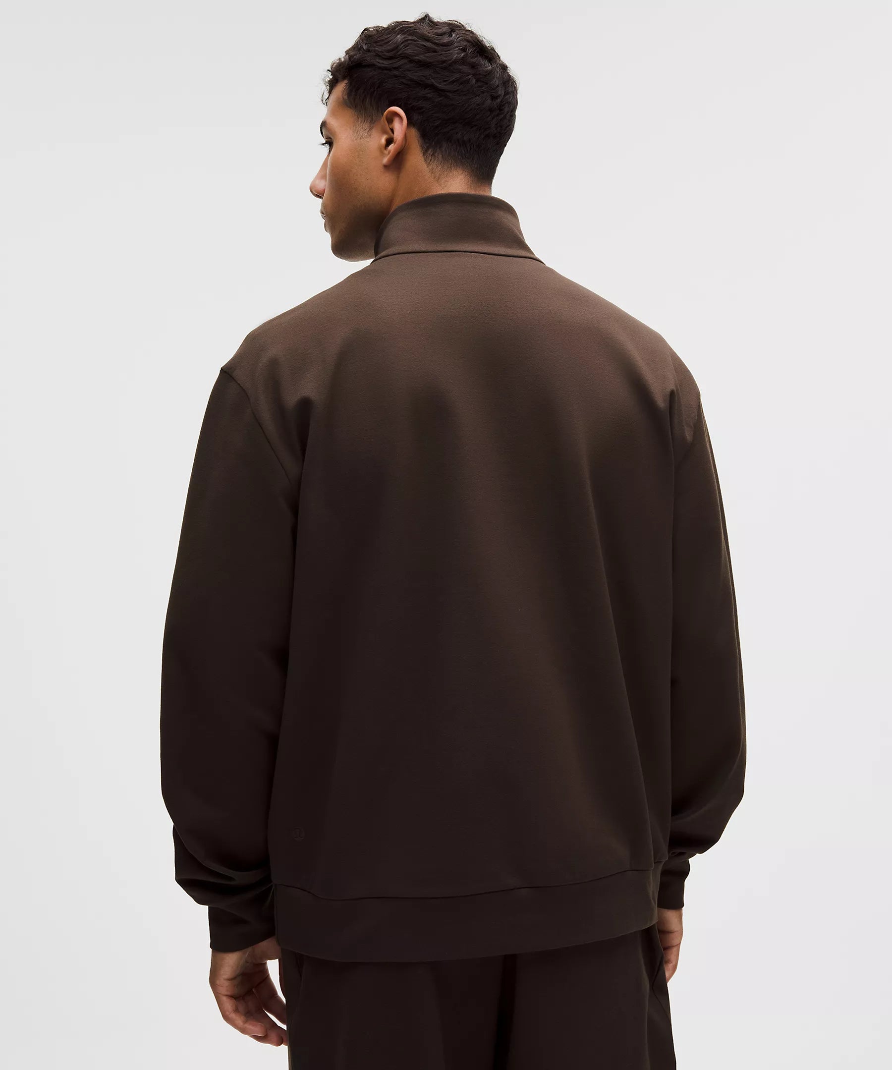 Men's Heavyweight Soft Jersey Half Zip | Walnut Crunch