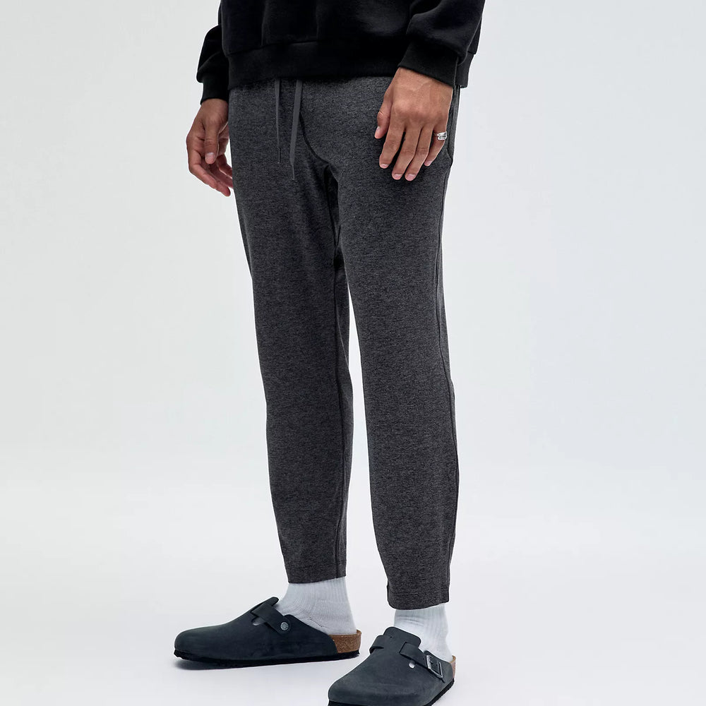 Men's Soft Jersey Tapered Pant *Regular 28" | Heathered Black/Heathered Graphite Grey