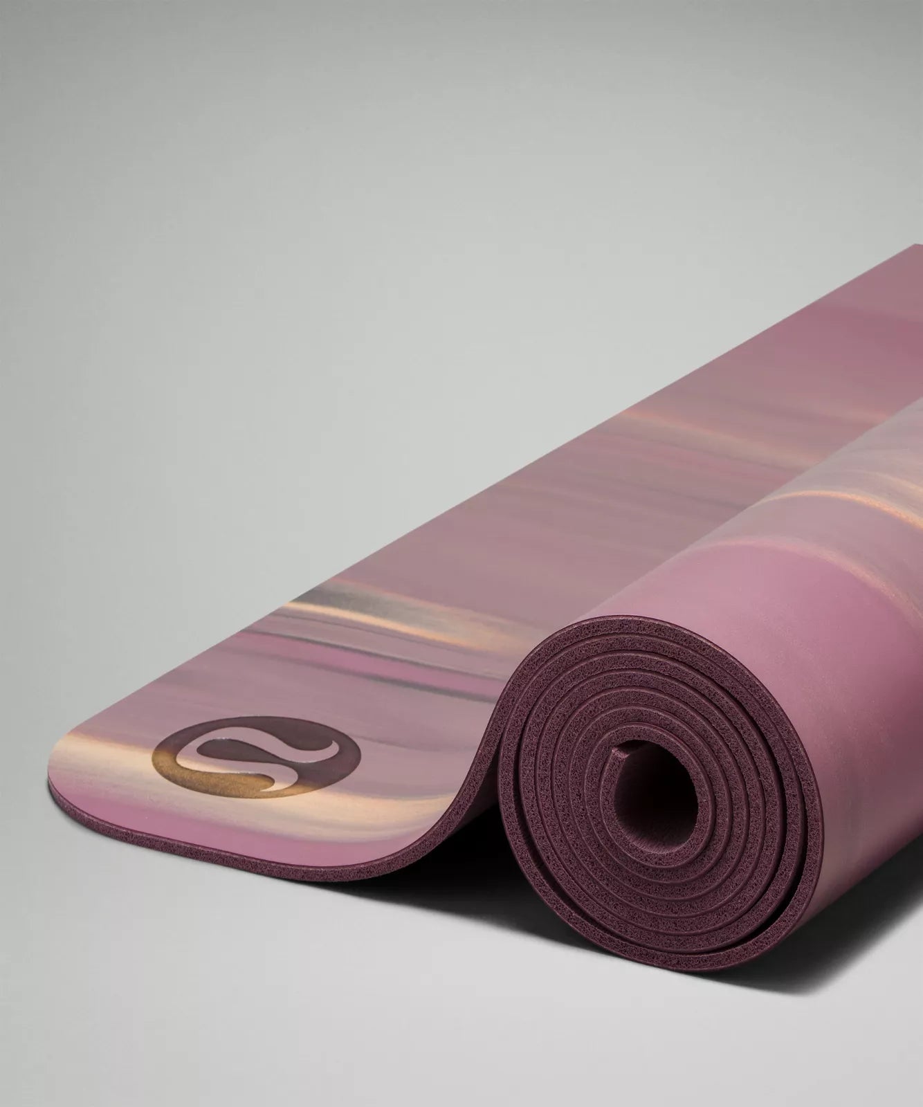 The Mat 5mm *Made With FSC™ Certified Rubber | Cyber Violet/Traverse Grey/Peach Bellini