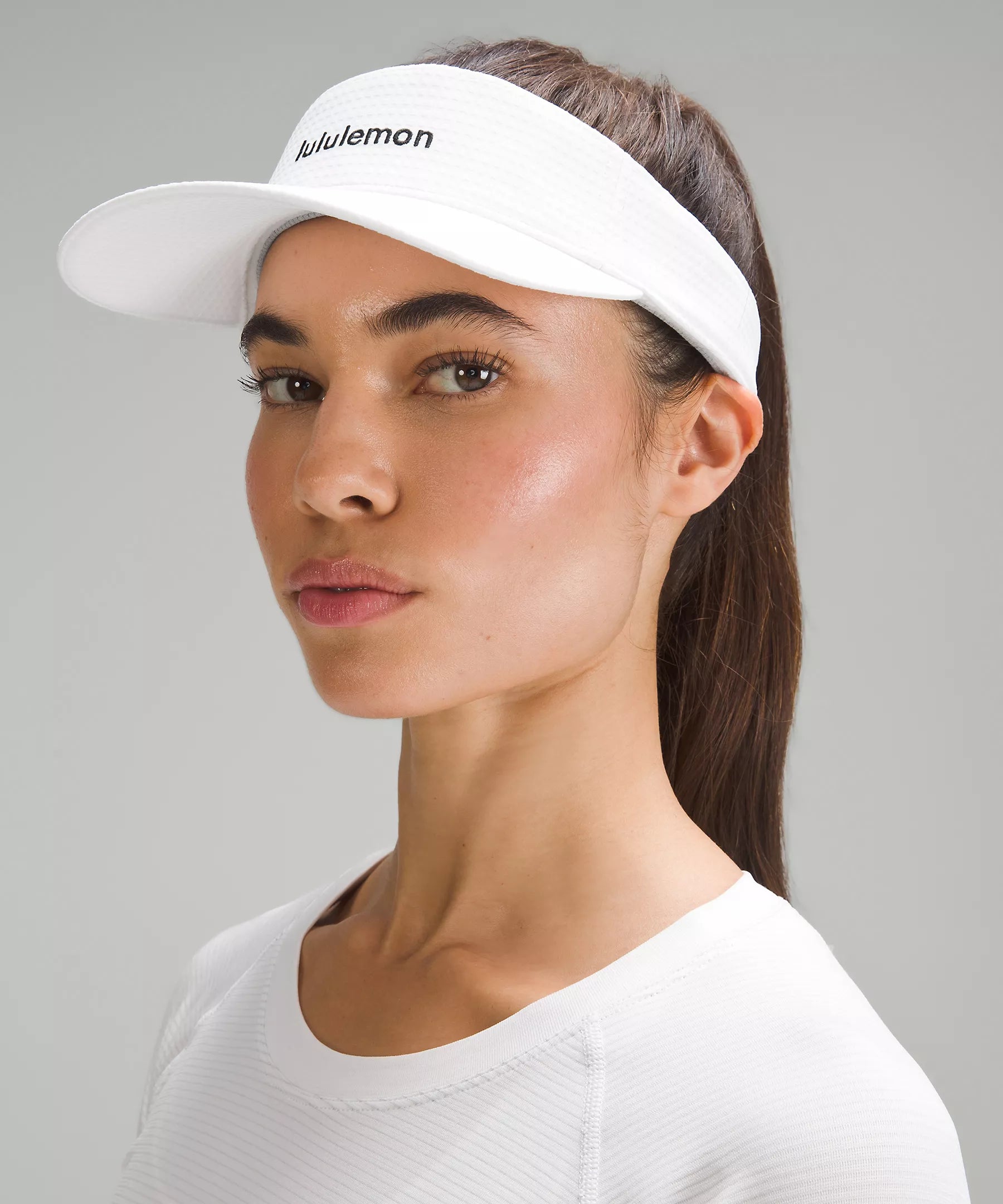 Removable Sweatband All-Sport Visor *Wordmark | White/Black