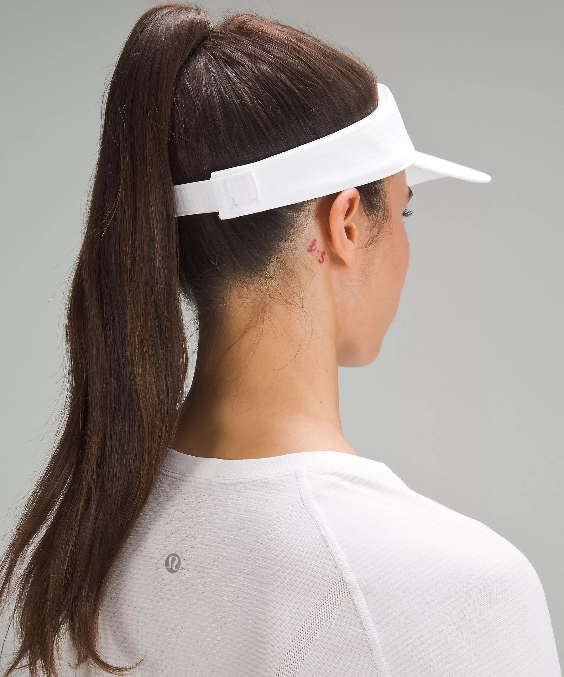 Removable Sweatband All-Sport Visor *Wordmark | White/Black