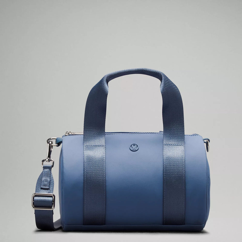 Knit Nylon Mini Barrel Duffle | Oasis Blue