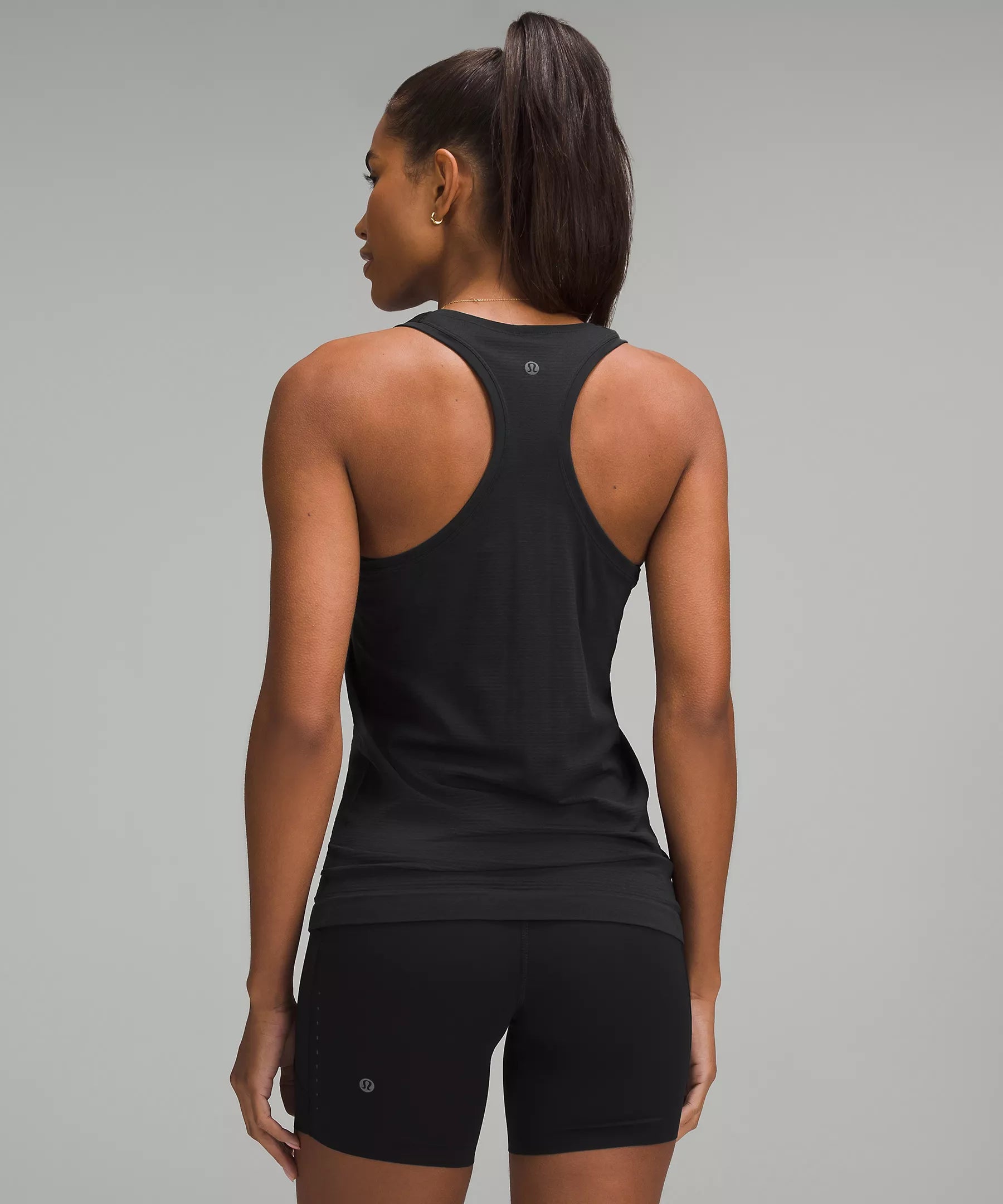 Swiftly Tech Racerback Tank Top 2.0 *Hip Length | Black
