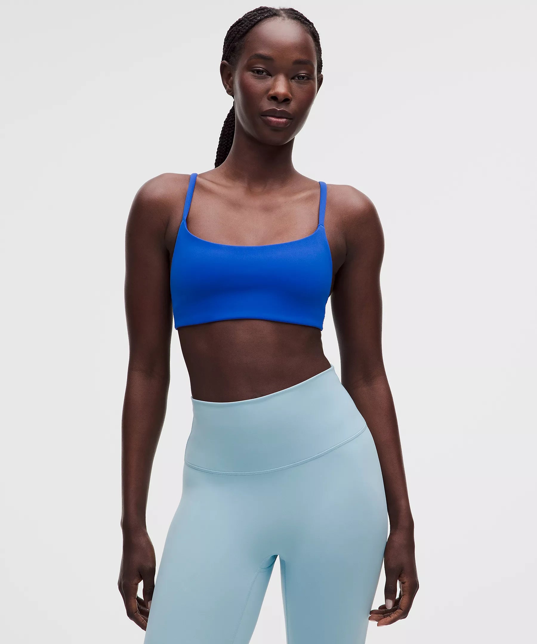 Wunder Train Strappy Racer Bra *Light Support, A/B Cup | Beach Ball Blue