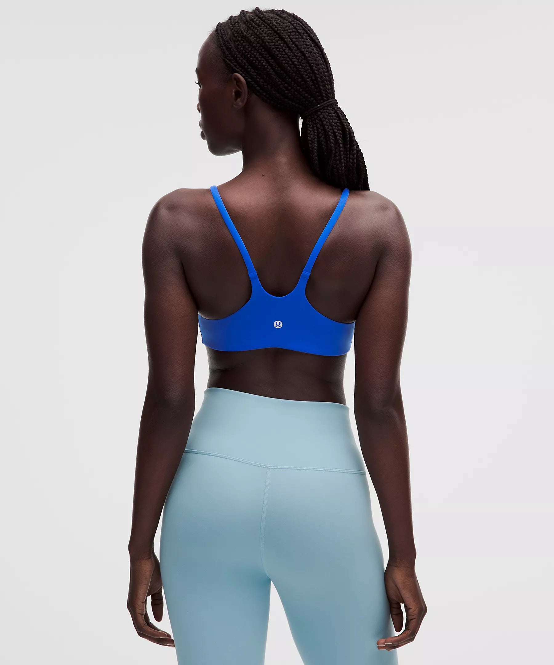 Wunder Train Strappy Racer Bra *Light Support, A/B Cup | Beach Ball Blue