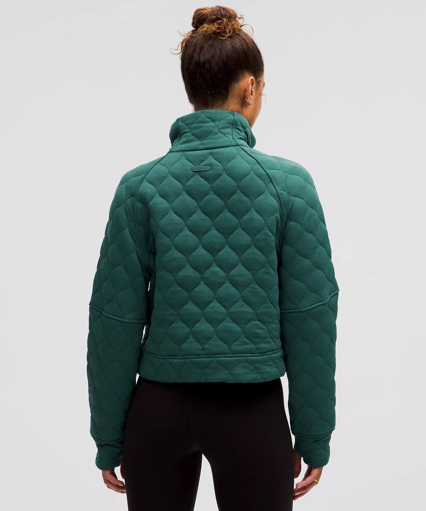 Scuba Oversized Quilted Half Zip | Storm Teal